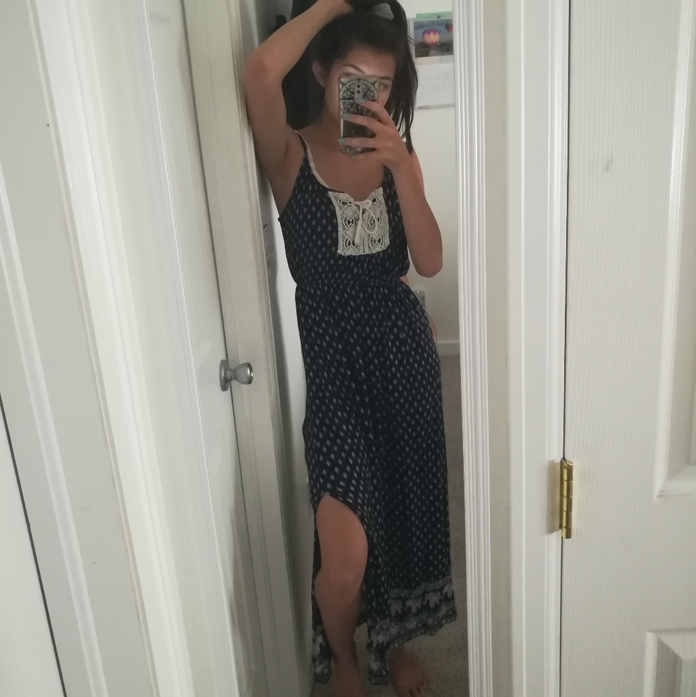 Navy Blue Summer Maxi Dress